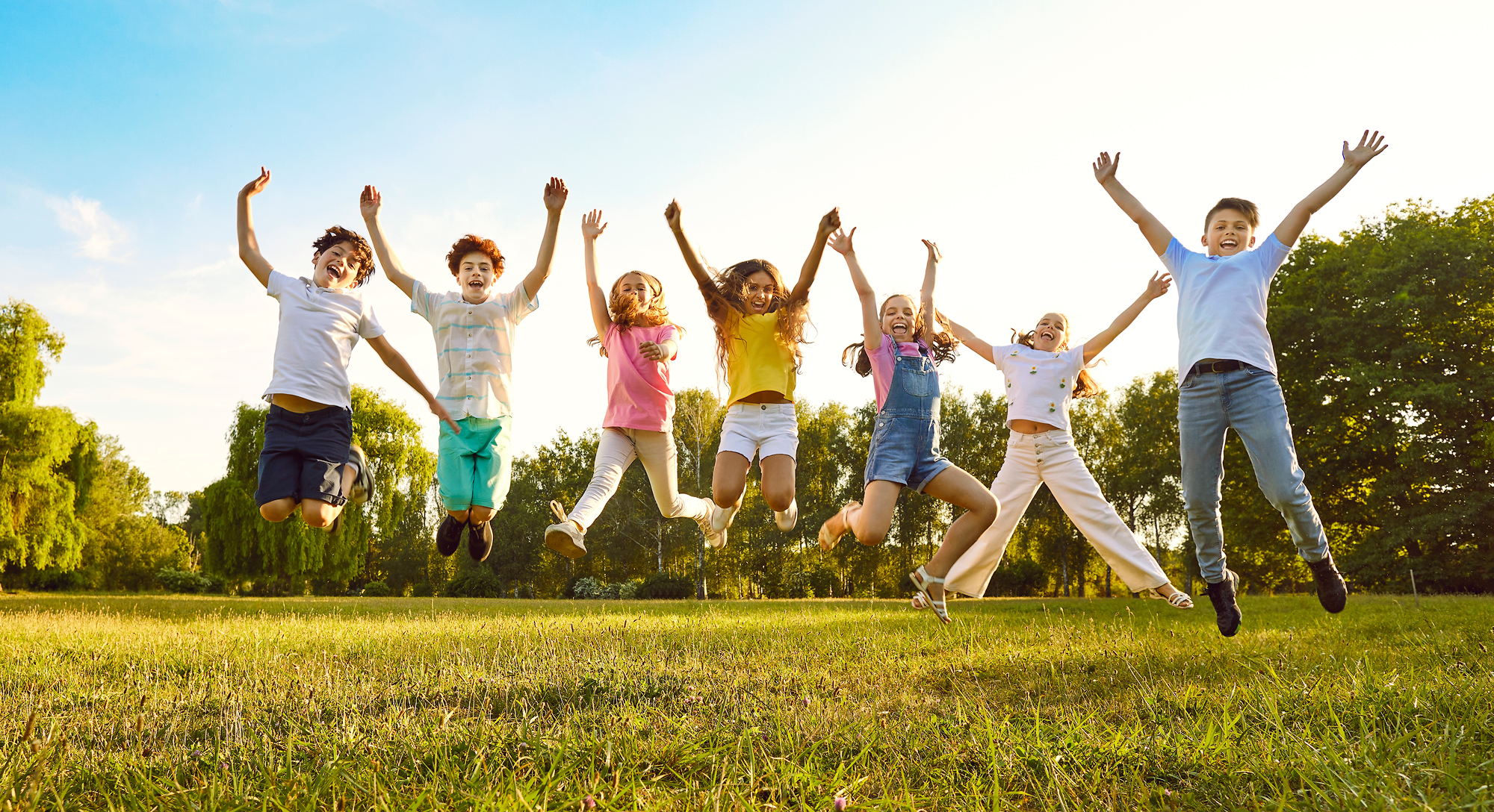 Children,Friends,Having,Fun,On,Summer,Vacation.,Overjoyed,Kids,Playing
